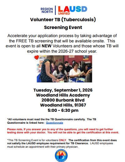 TB Screening Flyer